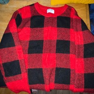 Buffalo plaid sweater